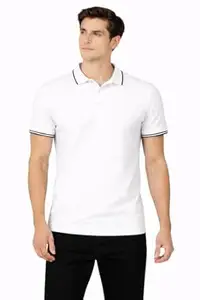 ThreadedSoul- Men's Cotton Rich Solid Polo Tshirt | Collar Tshirts | Half Sleeves | Plain-Regular Fit