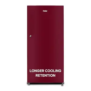 Haier 190 L, 2 Star, Direct-Cool Single Door Refrigerator (HED-202RS-P, Red Mono)