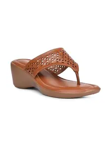 Bata Women's Wedge Heel Sandal - TAN (3 UK) (6713804)
