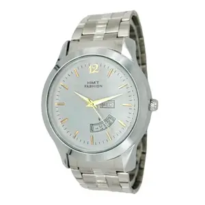 HMT FASHION Analog White Dial Watch Stainless Steel Chain Watch for Men and Boys HMTFS1700S (White Dial)