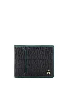 Da Milano RFID Protected Leather Wallet for Men with Card Slot - Black