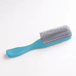 Homestic Hair Brush | Bristles Brush | Hair Brush with Paddle | Brush for Curly wavy Hairs | Suitable For All Hair Types | Hair Brush Styling Hair | C19BLE | Blue