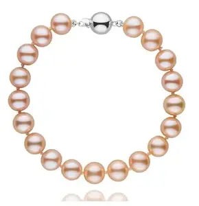 VIBHA GEMS Superb Natural Shining South Sea Pearl Moti Gemstone Bracelet Attractive Round Shaped Original Certified By IGL Lab Genuine Sacha Moti Bracelet For Women