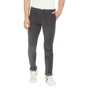 Spykar Men's Slim Fit Trousers (VOT02BBCP019LTGREY_LT.Grey