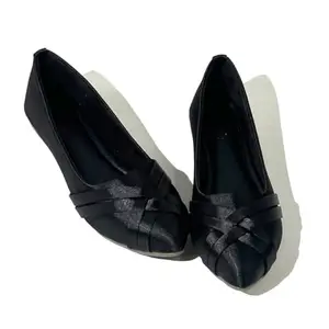 HINAARA Women's Comfy Bellies Ballerina Shoes for Women - Anti Skid Sole (Black, UK Footwear Size System, Adult, Women, Numeric, Medium, 5)