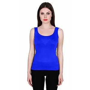 Teemoods Women's Cotton/Modal Tank Top/Camisole-Royal Blue, Medium