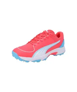 Puma Unisex-Adult Spike 24.2 Fire Orchid-White-Luminous Blue Cricket Shoe - 8 UK (10769802)