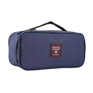 GION Portable Multi-Functional Travel Organizer Cosmetic Make-up Bag Luggage Storage Case Bra Underwear Pouch Undergarments Organizer for Women Travel Pouch Storage Bag (1Pcs)