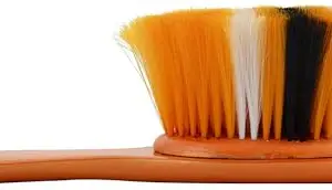 OSEN Wooden Hair Duster Cleaning Brush Soft Beard Brush with Wooden Handle Neck Powder Cleaning Duster Brush for Salon & Parlour Barber Hair Dusting Brush