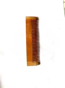 Riddhi Wooden Neem Hair Pocket sizeComb, Pocket Size, for Hair Growth and Dandruff Control, Suitable for Men and Women