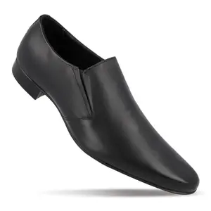 WALKAROO WF6052 Mens Formal Shoe for Office Wear - Black