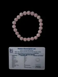 rose quartz bracelet certified for men and women both rose quartz bracelet
