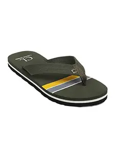 Carlton London Men'S OLIVE Slipper 9 UK (CL-IN-M-107)