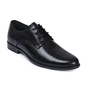 Zoom Shoes Men's Genuine Leather Formal Shoes for Office/Casual Wear Dress Shoes Shoes for Men A1184 Black