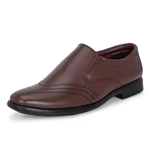 Centrino Formal Shoe for Men | Cushioned Insole | Stylish Slip ON | Perfect for Boys & Men | Office Wear & Formal Dress 6811-2 Brown