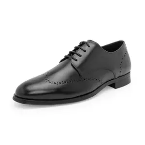 Red Tape Formal Shoes for Men | Soft Cushioned Insole, Slip-Resistance, Dynamic Feet Support, Arch Support & Impact Resistant Comfort Black