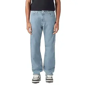 Levi's Men's 555 Light Indigo Relaxed Fit Mid Rise Jeans