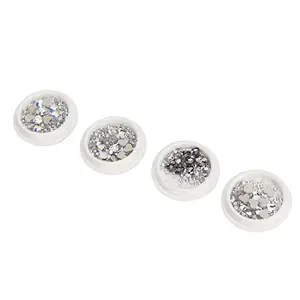 Ironctic Nail Art Decoration, Durable Colorfast Different Shapes Nail Rhinestones Charming Dazzling for Cell Phone Case Decoration for Gel Nails