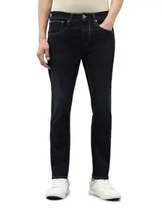 U.S. Polo Assn. Denim Co. Men's Tapered Jeans (UDJEN1943_Dark Blue