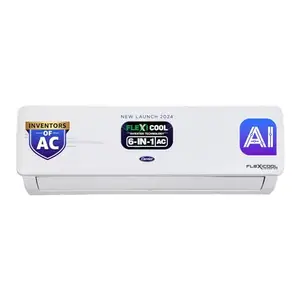 Carrier 1.5 Ton 3 Star AI Flexicool Inverter Split AC ( Convertible 4-in-1 Cooling,High Density Filter, Auto Cleanser, 2023 Model,ESTER Exi - CAI18ER3R32F0)
