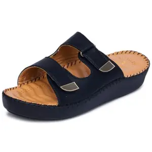 TRASE Charm Step-I Orthopedic Diabetic Soft Comfort Doctor Ortho Slippers for Women (Black, 4 UK)