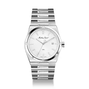 Mathey-tissot Swiss Made Zeus Stainless Steel Silver Dial Quartz Men's Watch- H118AS