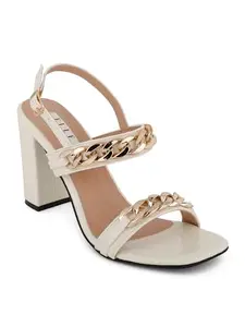 ELLE Women Sandal,White,UK-6