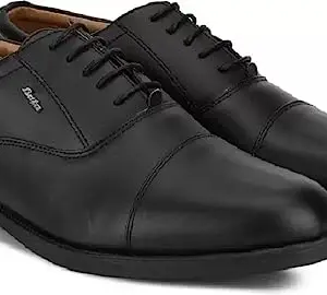 Bata 831-6371-44 Black Formal Lace up Shoes for Men