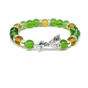 ASTROGHAR Shri Krishna Krishna Ji Flute Mix Colour Blessings Bracelet Lucky Charm Bracelet