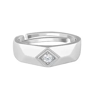 GIVA 925 Silver Racy Rugged Ring For Him, Adjustable | Gifts for Men and Boys | With Certificate of Authenticity and 925 Stamp | 6 Months Warranty