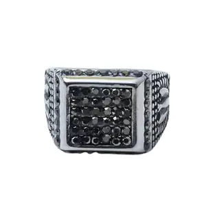 Salty Alpha Legacy Finger Ring for Men & Boys | Stainless Steel | Stylish & Minimal | Birthday Gift | Aesthetic Jewellery | Accessories for Everyday Wear