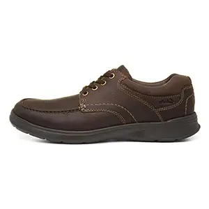 Clarks Mens Cotrell Edge Brown Oily Oxford - 6 UK (261198037)
