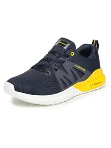 ABROS Men's Matrix ASSG0146 Running Shoes -Navy/Mustard -7UK