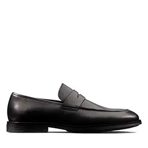 Clarks Men's Black Leather Formal Monk Shoes - 8 UK/42 EU (26144926)