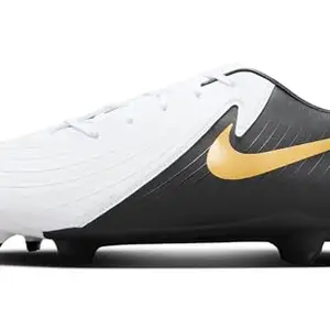 Nike Running Shoes Men's Phantom GX II Academy FG/MG-White/Black-MTLC Gold COIN-FD6723-100-5.5UK