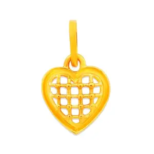 Muthoot PAPPACHAN Swarnavarsham 22KT Heart Net Pendant 1 Gram