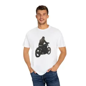 Ride-Printed T-Shirt |Color - White |Fabric - Cotton| Size-S |NT-_480