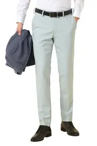 Allen Solly Men's Slim Work Utility Pants (ATTFWSRF437705_Light Blue