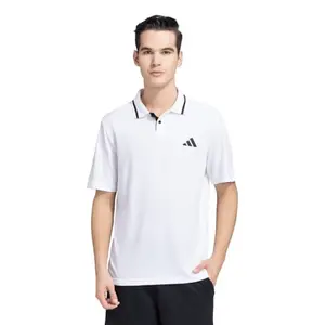 adidas Men's Geometric Regular Fit Polo Shirt (JD9180_White