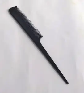 Rat Tail Fine Teeth Comb For Perfect Hair Partition Rat Tail (Black) 8 inch