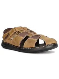 Bata Mort Fisherman Mens Shoes Style Sandal in Tan Light Brown