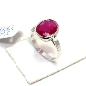 Rajasthan Gems Ring 925 Sterling Silver Natural Ruby Manik Gem Stone Women Handmade Gift i507 (14)