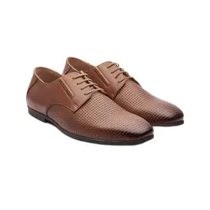 Michael Angelo Men's Milan 7002 Cognac Leather Shoes -9UK