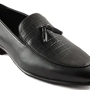 San Frissco Men Black Formal Shoes (Size:- 9 UK)