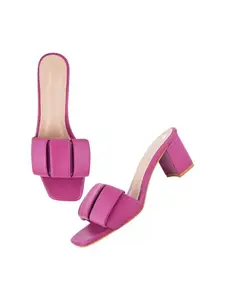 TRYME Stylish Solid Fabulous Voguish Block Heels Comfortable Heel Sandal Trendy Sandals for Women & Girls