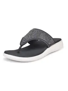 Bata Comfit Women Thong Slippers - Grey (7Uk)