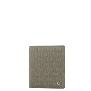 Da Milano RFID Protected Leather Wallet for Men with Card Slot - Stone Grey