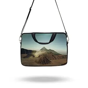 TheSkinMantra Volcano Chain Laptop Sleeve Bag with Handle and Shoulder Strap/Sling Compatible with 13.3 inches Laptop/Notebook 13.3 / MacBook 13 inch All Models Including New Models