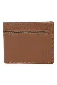 Allen Solly Men Brown Solid Genuine Leather Wallet