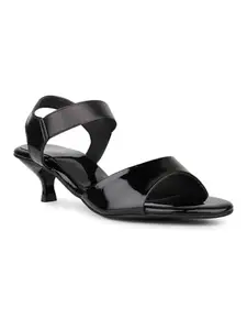 Inc.5 Womens Black Party Wear Solid Round Toe Heels